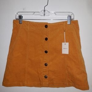 NWT Forever21 Gold Skirt